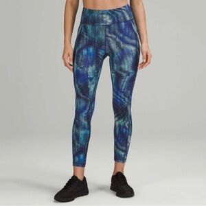 Lululemon Invigorate High-Rise‎ Tights (25" Inseam) Shapeshifter Flux Blue Foil